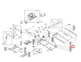 Horizon Fitness CT5.4 T101 - 04 Treadmill Right Side Rail Specification Label 1000305836 - hydrafitnessparts