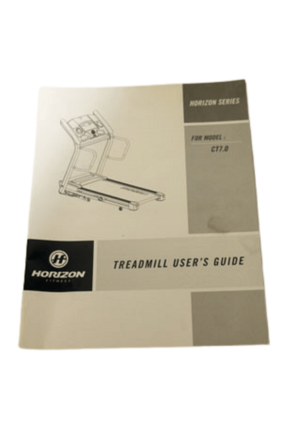 Horizon Fitness CT7.0 Treadmill Owner Manual Manipulate English 102606 - hydrafitnessparts