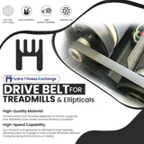 Horizon Fitness Matrix Retail Elliptical Pulley Drive Belt 490 J12 1000346179 - hydrafitnessparts