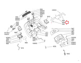 Horizon Fitness T101 - 03 Treadmill English Middle Overlay 1000212427 - hydrafitnessparts