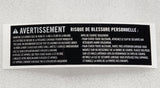 Horizon Fitness TM1020 PTM1020 PTM1020B TM1030 TM1030B Treadmill Warning Label 1000469116 - hydrafitnessparts