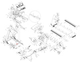 Horizon Fitness TM163 TM164 Treadmill Foot Lock Latch 015044 - AB - hydrafitnessparts