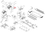 Horizon Fitness TM208 TM209 TM265 Treadmill Right Tray Pad 056304 - AA - hydrafitnessparts