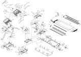 Horizon Fitness TM208 Treadmill Left Console Frame Set 063520 - ZL - hydrafitnessparts