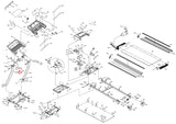 Horizon Fitness TM208 Treadmill Left Support Tube 062705 - AA - hydrafitnessparts