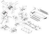 Horizon Fitness TM208 Treadmill Right Console Frame Set 063520 - ZR - hydrafitnessparts