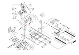 Horizon Fitness TM602B TM602 Treadmill Console Base Set Semi Assembly 097666 - hydrafitnessparts