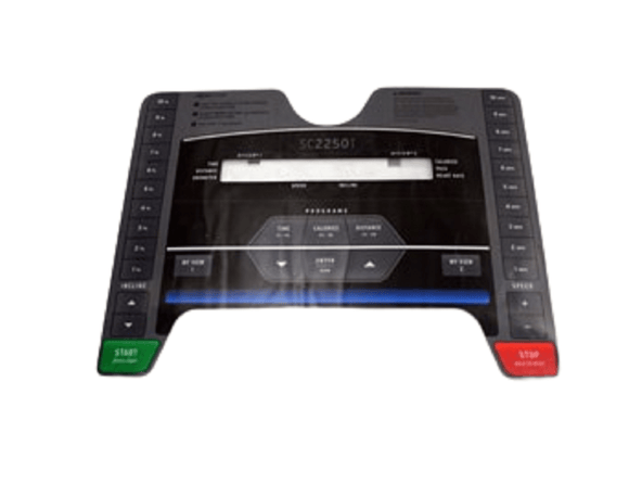 Horizon Fitness TM606B Treadmill English Overlay Includes Keypad 1000202689 - hydrafitnessparts