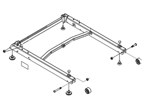 Horizon Fitness TM633 TM655 TM643 Treadmill Base Frame Set Semi Assembly 1000114124 - hydrafitnessparts