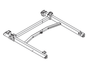 Horizon Fitness TM687 Treadmill Base Frame Set 1000329410 - hydrafitnessparts