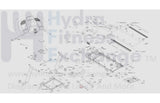 Horizon Fitness TM724 TM746 Treadmill Sleeve Set Semi Assembly 1000403907 - hydrafitnessparts