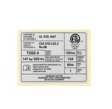 Horizon Fitness TM726 TM492 Treadmill ETL Spec Label 1000412671 - hydrafitnessparts