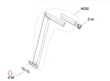 Horizon Fitness TM734 TM486 Treadmill Right Console Mast Fixing Plate 1000417801 - hydrafitnessparts