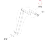 Horizon Fitness TM734 TM486 Treadmill Right Console Mast Set Semi Assembly 1000424012 - hydrafitnessparts