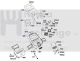 Horizon Fitness TM746 TM758 TM758B TM746B Treadmill Left Up Hips Key 1000421988 - hydrafitnessparts