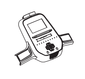 Horizon Fitness TM758B TM1000B Treadmill Upper Console Overlay set Semi Assembly 1000453634 - hydrafitnessparts