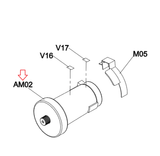 Horizon Fitness Treadmill Dc Drive Motor Set Semi Assembly 1000444919 - hydrafitnessparts