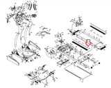 Horizon Fitness Treadmill Insert Side Rail L/r - 3.3t 055266 - A - hydrafitnessparts