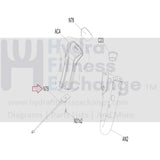 Horizon Fitness Treadmill Left Quick Key Connect Wire Harness 24AWG 1000356722 - hydrafitnessparts