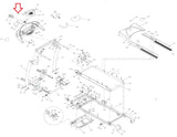 Horizon Smooth Fitness TM114 TM115 TM158 TM159 TM113B Treadmill Left Elevation Membrane 003583 - A - hydrafitnessparts