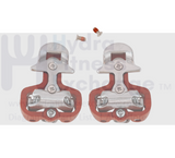 L & R Foot Pedal Pair SPD Cleat Clip Fit 46 x 57mm JD - 004V For Stationary Bike - hydrafitnessparts