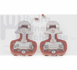 L & R Foot Pedal Pair SPD Cleat Clip Fit 46 x 57mm JD - 004V For Stationary Bike - hydrafitnessparts