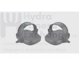 L & R Foot Pedal Pair W/Straps Spindle Size 9/16" 300527 - 109 For Stationary Bike - hydrafitnessparts