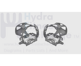 LeMond Stationary Bike Left & Right Foot Pedal Pair Spindle Size 9 - 16" 050 - 16343 - hydrafitnessparts