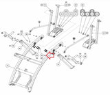 Life Fitness Cybex Elliptical Flat Head Bolt M10x1.5 1006745 - 0001 - hydrafitnessparts