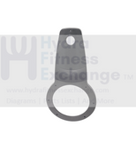 Life Fitness Elliptical Inner Link Cover Sub Assembly AK69 - 00123 - 2400 - hydrafitnessparts