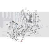Life Fitness Elliptical Left Front Elbow Cover Sub Assembly AK69 - 00124 - 2401 - hydrafitnessparts