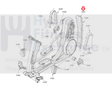Life Fitness Elliptical Rear Access Cover Decal Sub Assembly AK69 - 00125 - 2400 - hydrafitnessparts