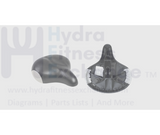 Life Fitness Indoor Cycle Saddle Seat W/Round Stud Clamp Style L 318mm x W 335mm - hydrafitnessparts