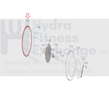 Life Fitness Rower Adjuster Tank Ring 358 x 10 0K106 - 13030 - 0000 - hydrafitnessparts