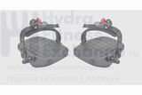 Life Fitness Stationary Bike L & R Foot Pedal Pair W/Straps Spindle 9/16" - hydrafitnessparts