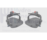 Life Fitness Stationary Bike L & R Foot Pedal Pair W/Straps Spindle 9/16" - hydrafitnessparts