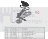 Life Fitness Stationary Bike Right Pedal Assembly W/ Strap AK66 - 00092 - 0001 - hydrafitnessparts