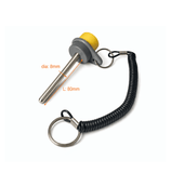Magnetic Yellow Weight Stack Pin For Cable Gym Pin 80mm L | Strength System - hydrafitnessparts