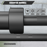 Major Fitness 7ft 20kg Home Gym Barbell Black - hydrafitnessparts