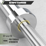 Major Fitness 7ft 20kg Home Gym Barbell Silver - hydrafitnessparts