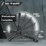 Major Fitness Adjustable Bench | 1300Lbs Capacity Weight Bench PLT01 - hydrafitnessparts