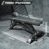 Major Fitness Adjustable Bench | 1300Lbs Capacity Weight Bench PLT01 - hydrafitnessparts