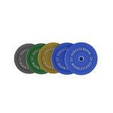 Major Fitness Low Bounce Bumper Plates Olympic Weight Plates Set 10 + 25 + 35 + 45 lb – Multicolor – 10 pcs - hydrafitnessparts