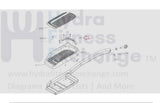 Matrix Fitness Elliptical Left Pedal Decorate Cover 1000404128 - hydrafitnessparts