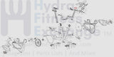 Matrix Fitness FC20 FC25 Stationary Bike Adjustable Handle Group 1000411449 - hydrafitnessparts