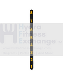 Matrix Fitness GM108 Strength System Back Pad Direction Label 1000397841 - hydrafitnessparts