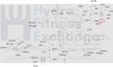 Matrix Fitness GM108 Strength System Chrome Pull Pin Guide Raid 1000397374 - hydrafitnessparts
