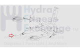 Matrix Fitness RB307 - US - F RB307B RB307M Stationary Bike Grip Sensor Wire Harness 1000230483 - hydrafitnessparts