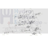 Matrix Fitness RB307 - US - F RB317 RB307M Stationary Bike Adjust The Handle Group 1000230420 - hydrafitnessparts