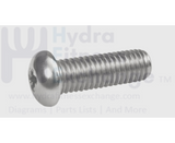 Matrix Fitness Strength System Adhere Button Head Hex Socket Screw M10 - 1.5P x 25L 004780 - 00 - hydrafitnessparts